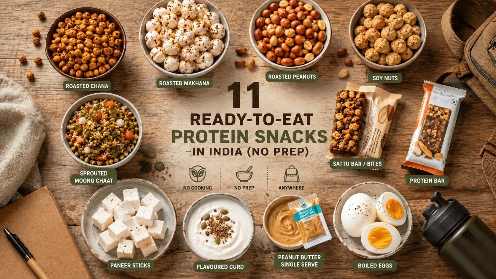 Ready-to-Eat Protein Snacks in India: The Real No-Prep List (2026)