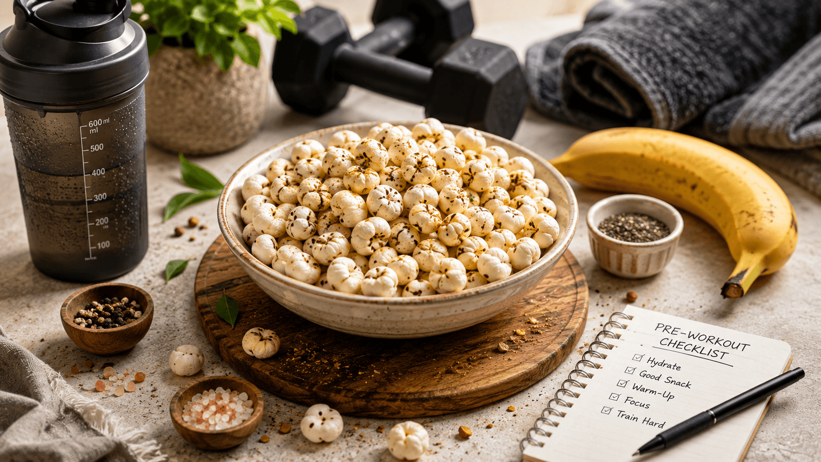 Makhana as a Pre-Workout Snack: What the Evidence Actually Supports