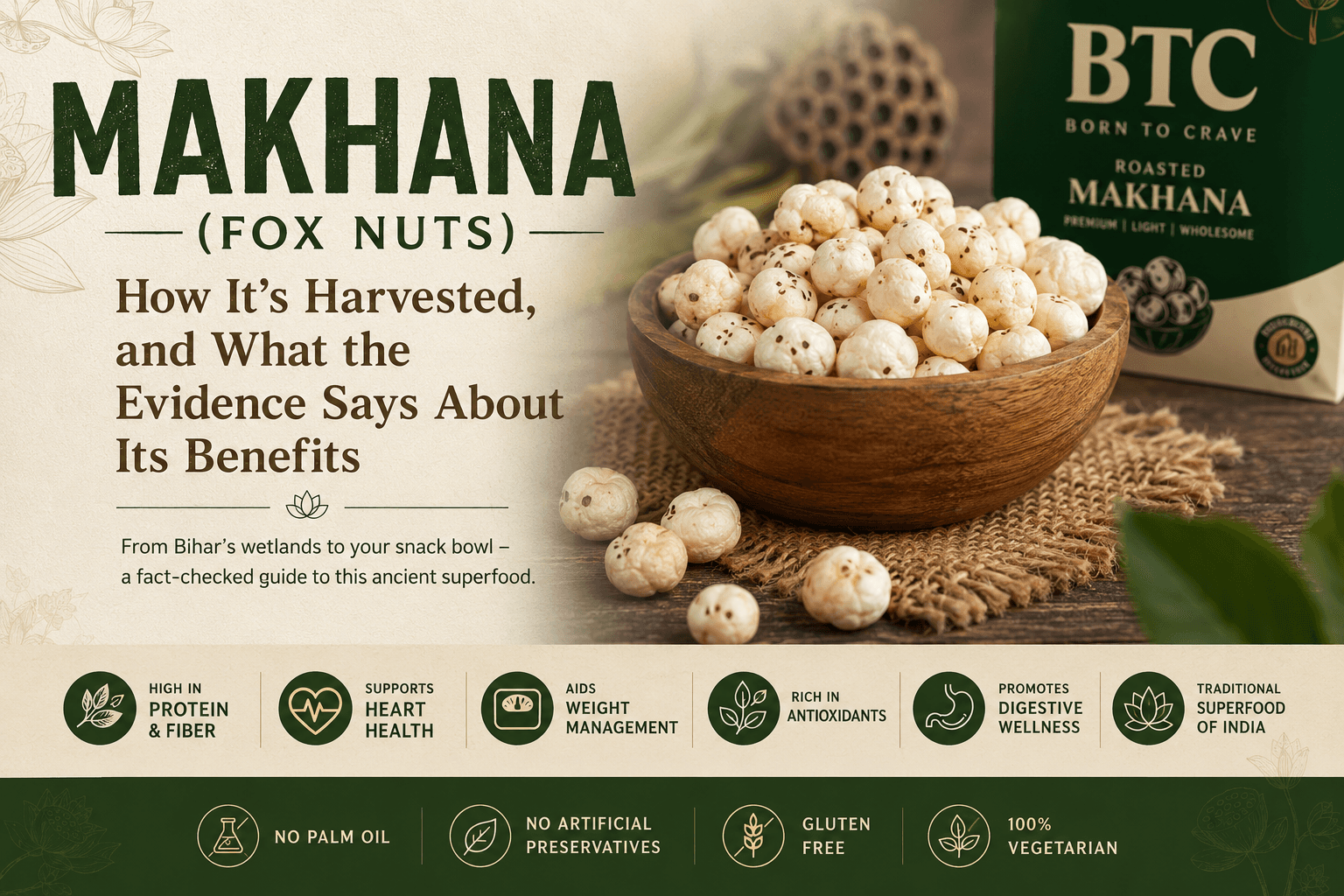 Makhana (Fox Nuts): How It's Harvested, and What the Evidence Says About Its Benefits