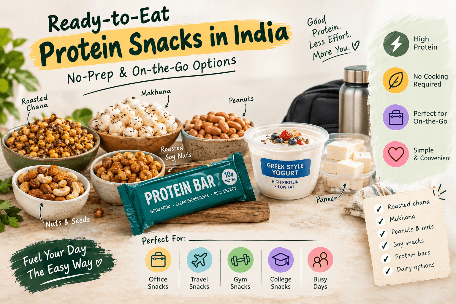 Ready-to-Eat Protein Snacks in India: 9 No-Prep Options (2026)